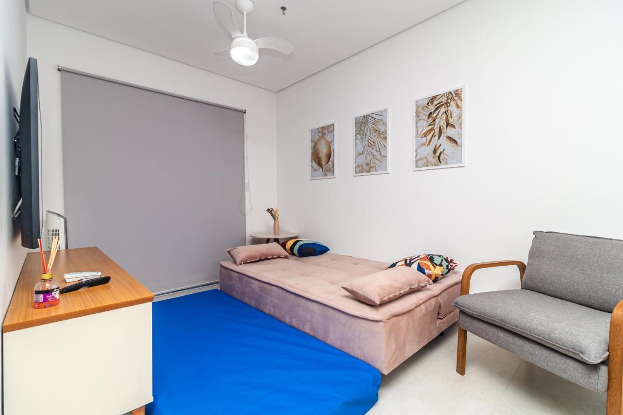 Apto Otima Localizacao A 100M Da Praia, Piscina, Ar Condicionado, Garagem E Portaria 24H Прая-Гранди Экстерьер фото