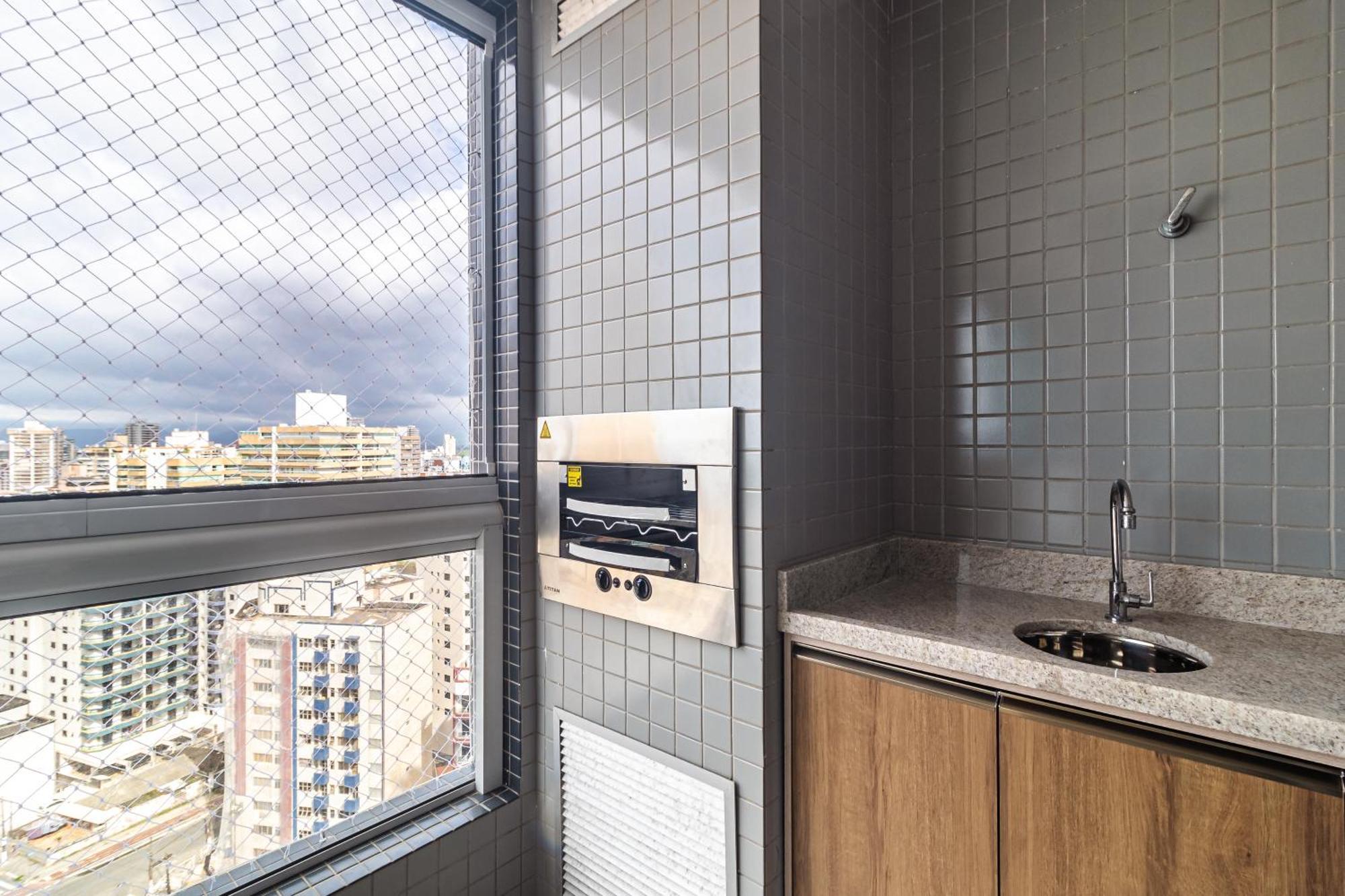 Apto Otima Localizacao A 100M Da Praia, Piscina, Ar Condicionado, Garagem E Portaria 24H Прая-Гранди Экстерьер фото